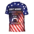 thumbnail image 2 of Omeoer Funny Gaming Meme T-Shirt for Men and Women, Game Controller Graphic Tee with American Flag Design, Short Sleeve Casual Shirt, 2 of 7