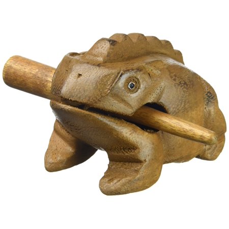 Deluxe Small 2" Wood Frog Guiro Rasp - Musical Instrument Tone Block - only from World Percussion USA