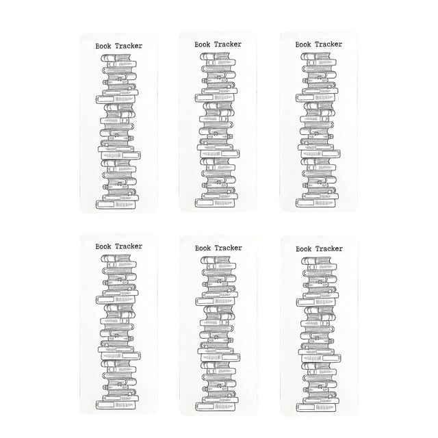 Btomtd 2025 Reading Bookmarks Reading Finder Reading Log Bookmarks, white