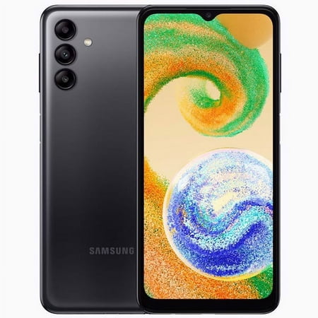 Samsung Galaxy A04S Dual-SIM 32GB ROM + 3GB RAM (Only GSM | No CDMA) Factory Unlocked 4G/LTE Smartphone (Black) - International Version