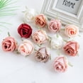thumbnail image 5 of 10 piezas de flores artificiales de seda con forma de rosa para el hogar, boda, arco, suministros de manualidades, decoración, bricolaje, corona de Navidad, accesorio para álbum de recortes, 5 of 5