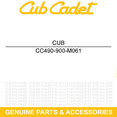 thumbnail image 3 of CUB CADET 490-900-M061 Deck Wash Kit XT1-LT42E Enduro Series Garden Tractors, 3 of 6