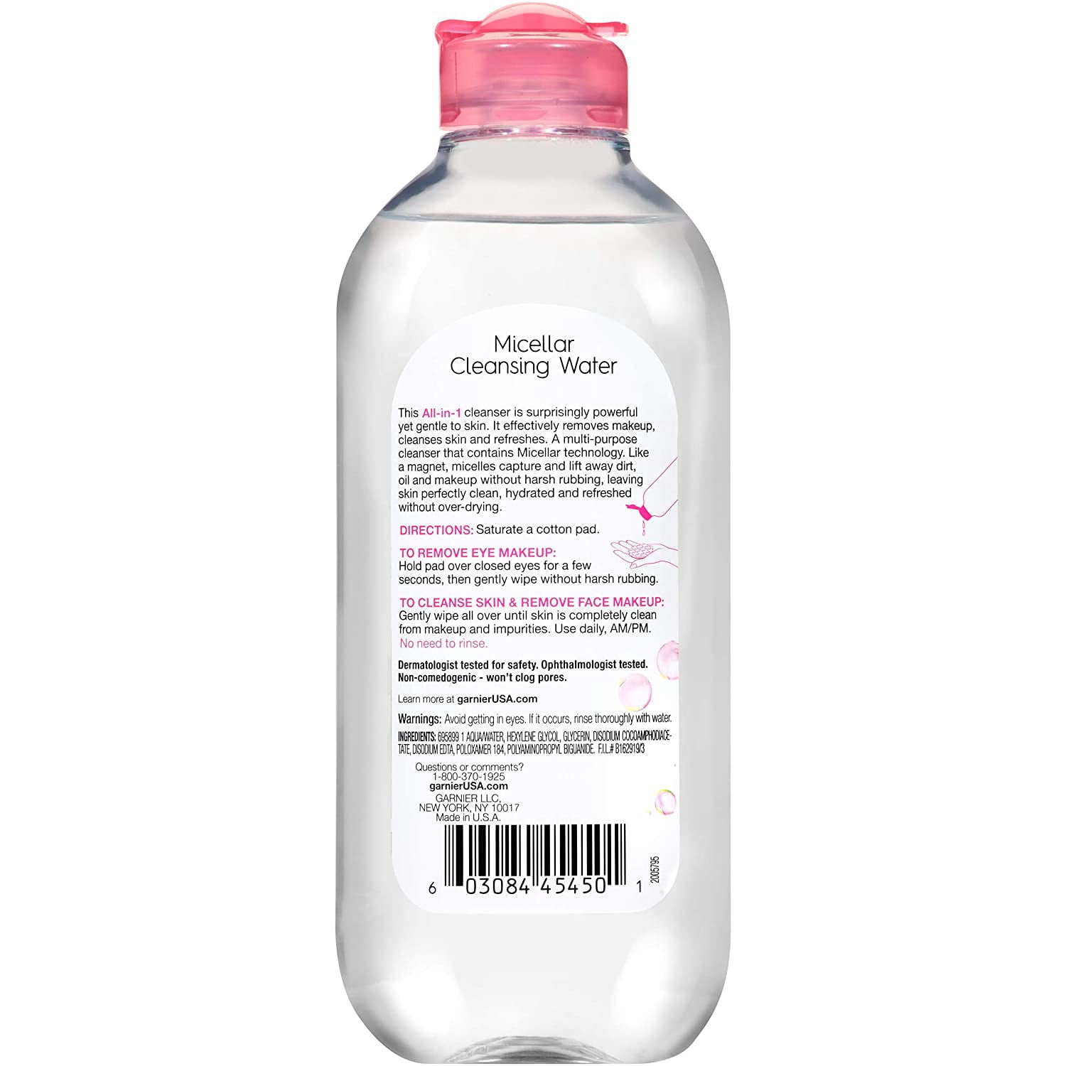 cleansing water garnier