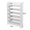thumbnail image 3 of Ktaxon 4/5/6 Tier Carved Storage Organizer Standing Shoe Rack Shelf Cabinet Space Saving, 3 of 7