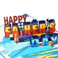 thumbnail image 1 of Father'S Day Card, Unique Design Greeting Card With Personalized Blessings And Exquisite Craftsmanship For Dad, Husband, Grandpa, 1 of 5