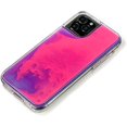 thumbnail image 3 of HAHDAXIA Liquid Fluorescent Case for iPhone 11,Luxury Fun Glow in The Darkness Quicksand Clear Hard PC + Soft TPU Bumper Luminous Shockproof Protector (Rose, iPhone 11), 3 of 7