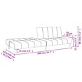 thumbnail image 4 of vidaXL 2-Seater Sofa Bed Dark Grey Velvet, 4 of 5