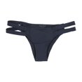 thumbnail image 1 of Tavik Womens Chloe Side Tab Bikini Swim Bottom, Blue, Medium, 1 of 2