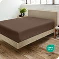 thumbnail image 5 of Bare Home Luxury 1800 Collection Fitted Sheet, Ultra-Soft, Deep Pocket, Full-XL, Cocoa, 5 of 8
