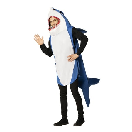 Blue Shark Costume, Adult Sizes S-M & L-XL