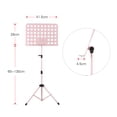 thumbnail image 4 of Portable Metal Music Stand Detachable Musical Instruments for Piano Violin Guitar Sheet Music Pink, 4 of 7
