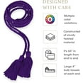 thumbnail image 5 of CLERKMANS Orange Graduation Honor Cord, Tassels, 5 of 6