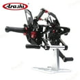 thumbnail image 4 of Arashi (Version 2.0) Rearsets for Triumph Daytona 675 / R 2013 - 2018 675R 2014 2015 2016 2017 Motorcycle Accessories Adjustable Footrests Quick Shift Foot Peg Rear Sets Black, 4 of 6