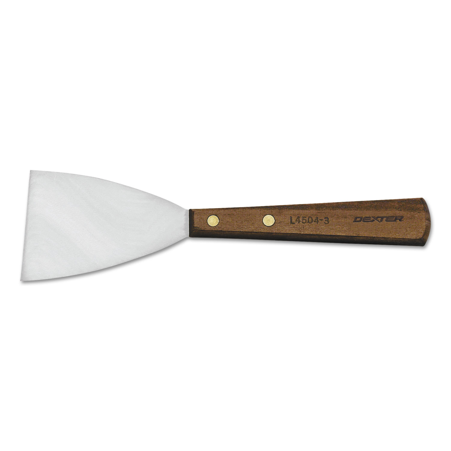 Griddle Scraper, Wood Handle, 3"