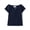 Tidal, variant on Girls Short Raglan Sleeve V-Neck Ribbed Cinched Top, Sizes XS-XXL