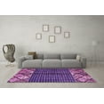 thumbnail image 3 of Ahgly Company Indoor Rectangle Abstract Purple Modern Area Rugs, 3' x 5', 3 of 4