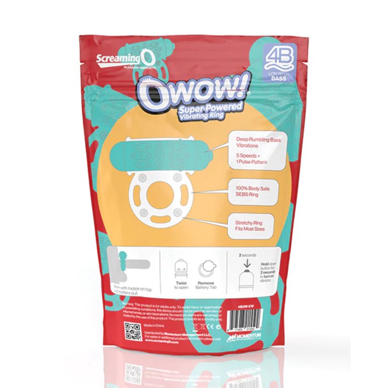 Screaming O 4B OWow Vibrating Couples Ring Green Waterproof Silicone -  Walmart.com