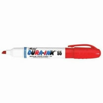 Markal Permanent Marker, Chisel Tip, Red 96528