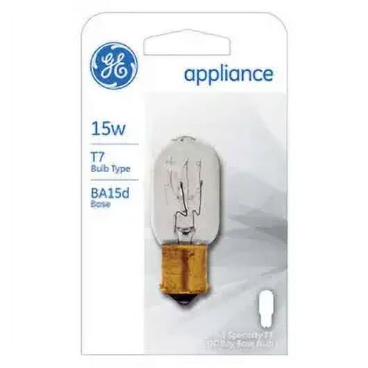 2PC GE Lighting 35154 15 Watt Direct Current Bay Tube Appliance Bulb T7 Clear