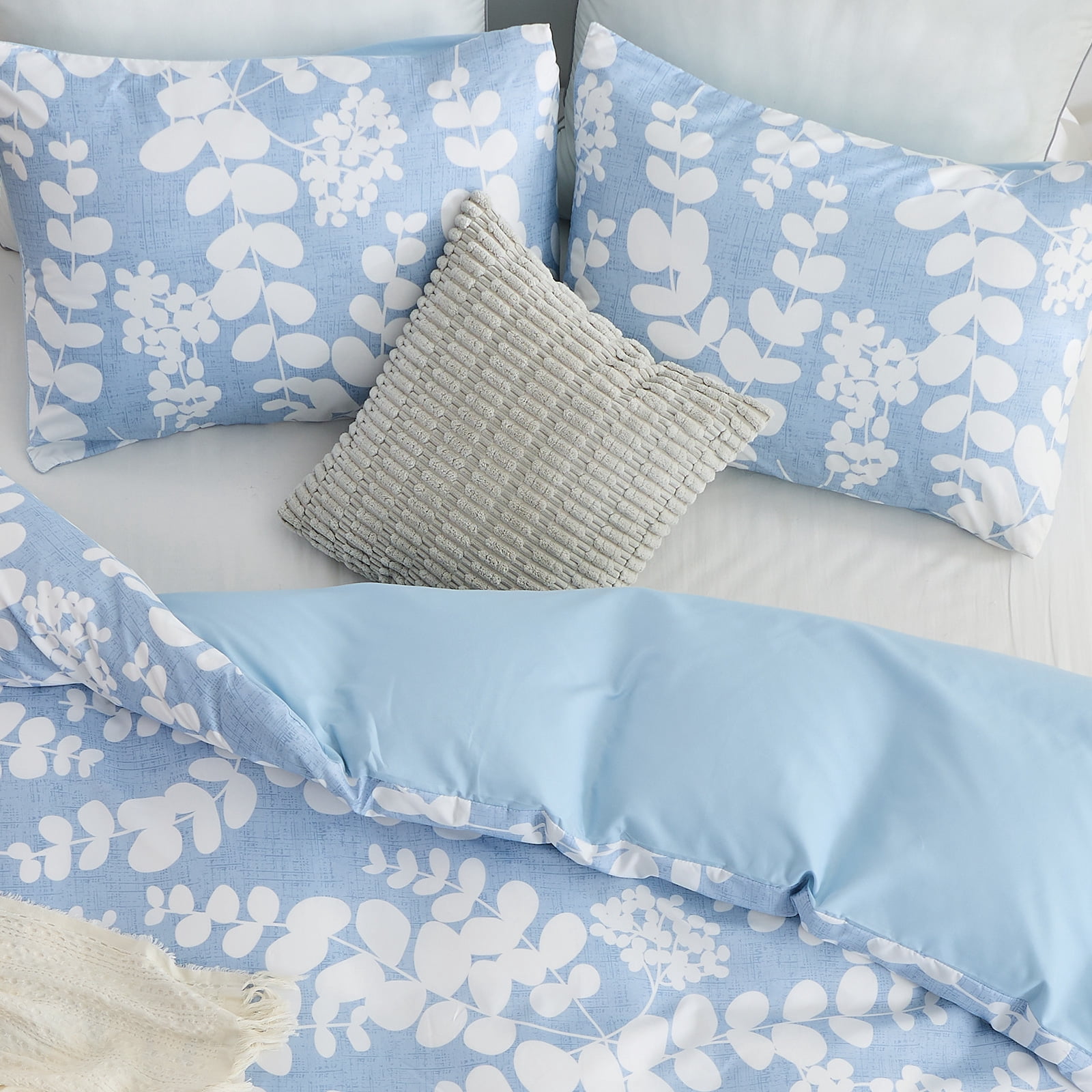 Hitime Twin Duvet Cover Set, Soft & Breathable Microfiber 3 Pieces Twin Bedding Sets, Pattern Twin Comfy Duvet Cover Set, with Zipper Closure (Twin)