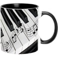 thumbnail image 4 of Gkeoshab Glass&Bottle Musical Notes Design Guitar Piano Coffee Mugs Creative Music Mug Violin Style Guitar Ceramic Mug Coffee Tea Milk Stave Cups With Handle Music For Friend Men Women Music Te, 4 of 9