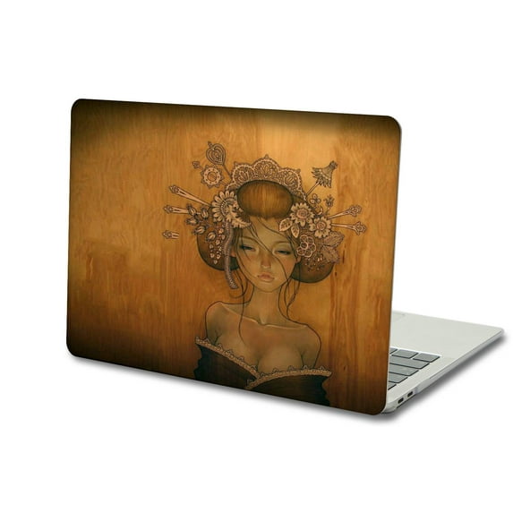KSK KAISHEK Hard Shell Cover Only Compatible 2016-2019 Rel. Newest MacBook Pro 15 inchs Retina Display Touch Bar Model: A1707/A1990 Wood grain A 178