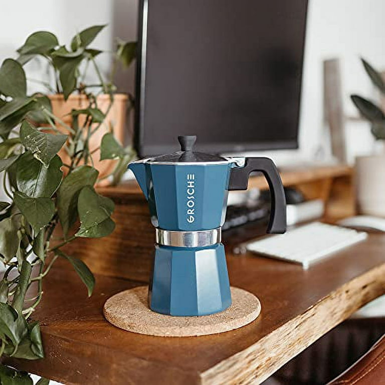 GROSCHE Milano Stovetop Espresso Maker Moka Pot 6 Espresso Cup