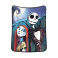thumbnail image 4 of Manta de vellón de doble cara de Pesadilla antes de Navidad, súper suave y acogedora, manta de franela ligera y cómoda, manta de felpa cálida para sofá, cama, 40 x 50 pulgadas, 4 of 7