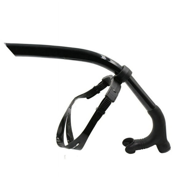 Silicone Swimming Front Breathing Tube Diving Training Adults Snorkel Scuba Equipment,Black