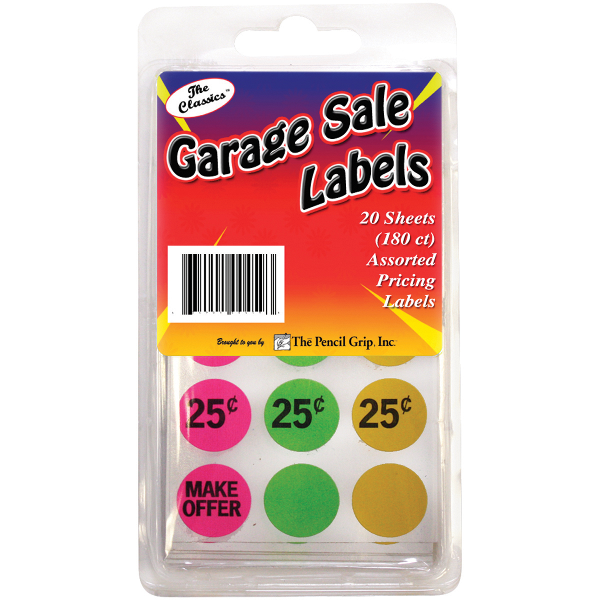 Garage Sale Price Stickers 180 Pkg Assorted Walmart