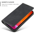 thumbnail image 2 of Premium PU Leather Flip Folio Case for iPhone 12 Pro Max 6.7 inch 2020, Protective Case with Kickstand Card Slot Holder Hidden Magnetic Closure Shockproof Wallet Cover - Black, 2 of 15