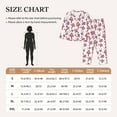 thumbnail image 4 of Yiaed Purple Mushroom Print Pajamas Women's Long Sleeve Sleepwear Soft Button Down Loungewear Pjs Lounge Set Nightwear Womens Pajama Pants-Medium, 4 of 7