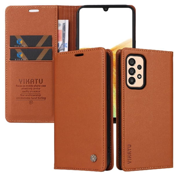 Funda para Samsung Galaxy M23 5G Estuche de Cuero PU Tipo Cartera con Ranuras para Tarjetas y Cierre Magnético