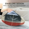 thumbnail image 4 of Yayeee Pillowcase Standard Size Set of 2 Satin Wrinkle Resistant Pillow Case, Vibrant Red Tartan Pattern, 4 of 8