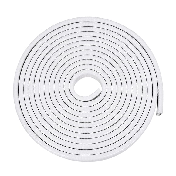 Unique Bargains Edge Trim U Seal Extrusion White U Channel Edge Protector PVC Plastic w Iron Sheet Fits 3/64''-9/64'' Edge 16.4Ft/5M