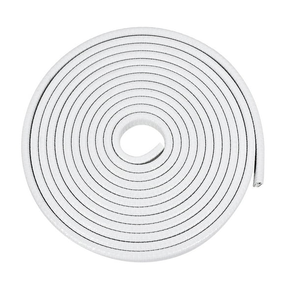 Unique Bargains Edge Trim U Seal Extrusion White U Channel Edge Protector PVC Plastic w Iron Sheet Fits 3/64''-9/64'' Edge 16.4Ft/5M