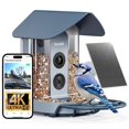 thumbnail image 1 of Comedero para pájaros Kiwibit con cámara 4K y energía solar con IA, 1 of 9