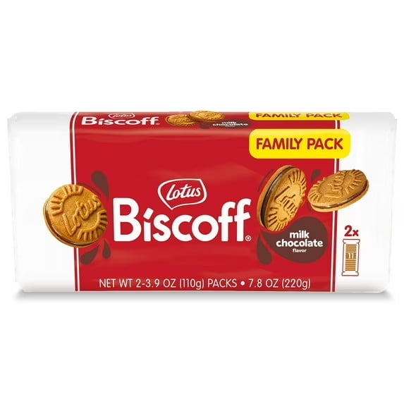 (Pack of 8) Biscoff Cookie Sandwich Milk Chocolate 7.76 Oz