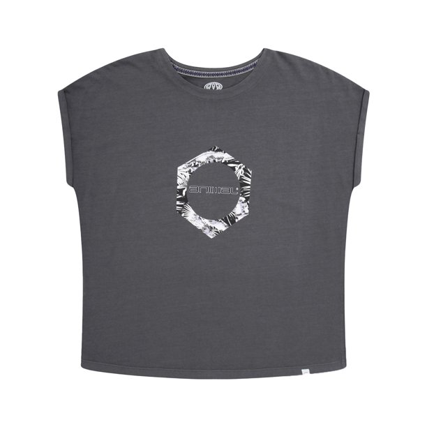 Animal - Camiseta Holly Impreso de Orgánica para Mujer (Gris)