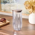 thumbnail image 3 of Better Homes & Gardens 21 oz Fluted Tritan Sipper, Clear, 3 of 4