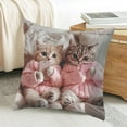 thumbnail image 6 of 1Pc Cute Animals Print Pillow Set Bedroom Living Room Sofa Cushion 18x18 inch For Couch Sofa Living Room Bedroom, Cat Lover Gifts, 6 of 6