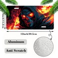thumbnail image 2 of 1 Pcs 2D Flat License Plate Covers & Frames, Skull in Flame For Decorative Front, Waterproof For Decoration Aluminum License Plate Covers & Frames Cover For Men Women, 12" X 6", 2 of 7