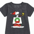 thumbnail image 2 of Peanuts - Snoopy & Woodstock House Sleigh - Toddler And Youth Girls Fleece Dress, 2 of 5
