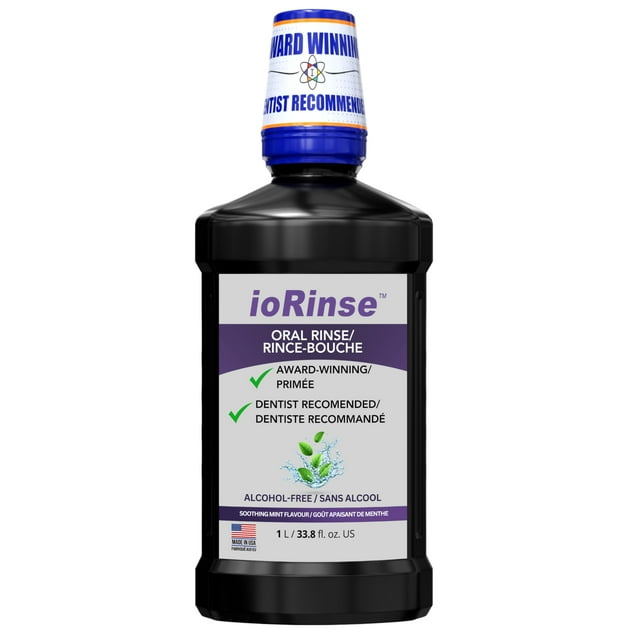 Enjuague bucal ioRinse: Recomendado por m�s dentistas que cualquier otro enjuague bucal de su tipo. Enc�as sanas con una limpieza