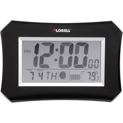 Casio Id-15s-5 Wall and Table Wood Grain Pattern Clock Temperature Digital Auto 