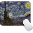 thumbnail image 1 of , Pretty Impression Art Mouse Mats, Starry Night of Van Gogh , Non-Slip Rubber Base , Waterproof Office s, for PC Computers Laptop, 7.9 x 9.8 x 0.1 Inch, 1 of 7