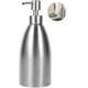 thumbnail image 3 of Dispensador de jabón líquido de 500 ml Dispensador de loción con boquilla de espuma Dispensador de jabón en acero inoxidable 304 Dispensador de jabón Champú Baño Cocina Plata Xemadio MZQ-0954, 3 of 9