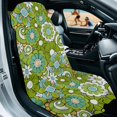 thumbnail image 2 of Kuiaobaty Groovy Flower Print Towel Car Seat Covers Front Seats with Storage Bag 60 x 33 Inch Sweat Towels for Car Seats Universal Fit Truck Sedan SUV, Machine Washable, Green, 2 of 7