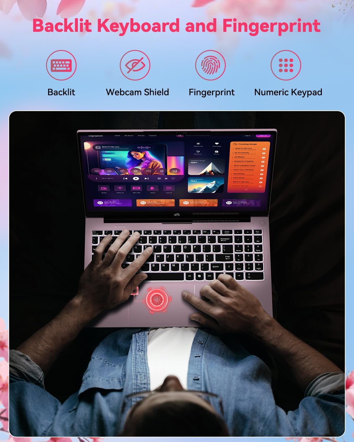 15.6" Light-Gaming-Laptop, 8 Cores AMD Ryzen 7 Pro 6850U 32GB LPDDR5 RAM 1TB SSD (Beat i7-1360P Up to 4.7GHz) AMD Radeon 680M GPU IPS FHD Computer with 100W Type-C Backlit Keyboard Fingerprint