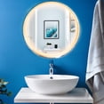 thumbnail image 2 of Espejo Redondo con Luz Led 3 Tonos, Touch Baño 60cm., 2 of 6
